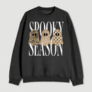 Spooky Season Ghost Camo Leopard Checkerboard Halloween Sweatshirt