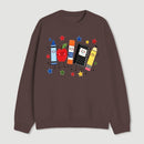 Back to School Apple Pencil Notebook Graphic Sweatshirt