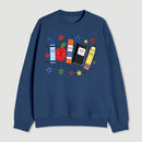 Back to School Apple Pencil Notebook Graphic Sweatshirt