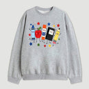 Back to School Apple Pencil Notebook Graphic Sweatshirt