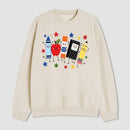 Back to School Apple Pencil Notebook Graphic Sweatshirt