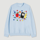 Back to School Apple Pencil Notebook Graphic Sweatshirt