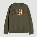 Mama Halloween Leopard Print Gift Sweatshirt