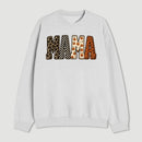 Mama Halloween Leopard Print Gift Sweatshirt