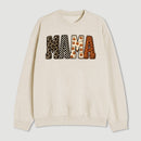 Mama Halloween Leopard Print Gift Sweatshirt