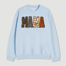 Mama Halloween Leopard Print Gift Sweatshirt