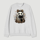 Leopard Ghost Cat Halloween Cute Spooky Black Cat Sweatshirt