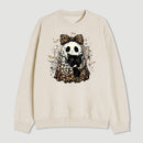 Leopard Ghost Cat Halloween Cute Spooky Black Cat Sweatshirt
