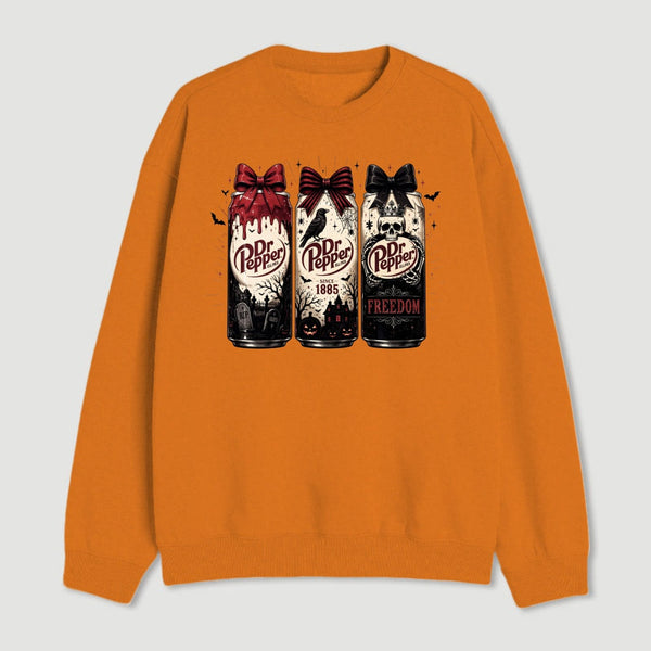 Halloween Dr Pepper Gothic Coquette Spooky Soda Graphic Sweatshirt