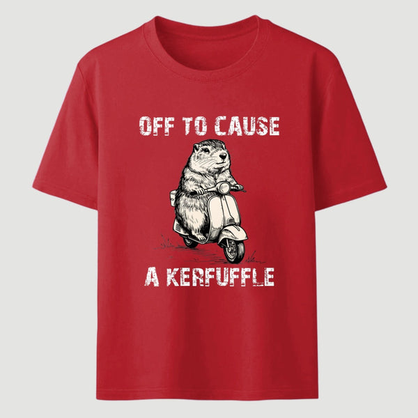 Retro Animal Scooter Mischief Graphic T-Shirt