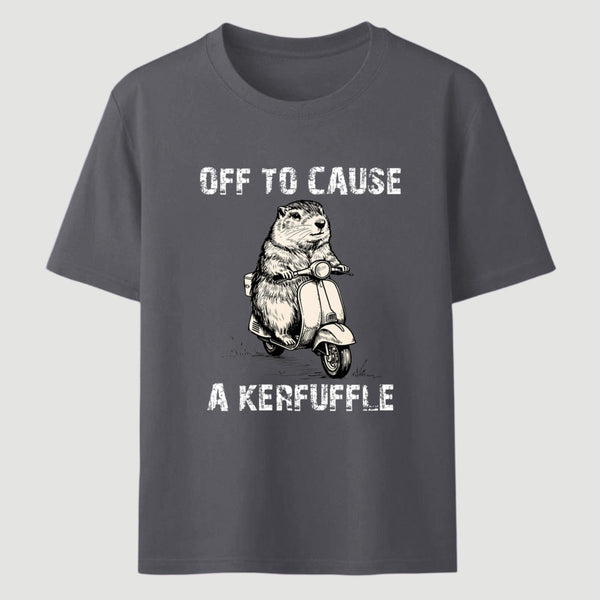 Retro Animal Scooter Mischief Graphic T-Shirt