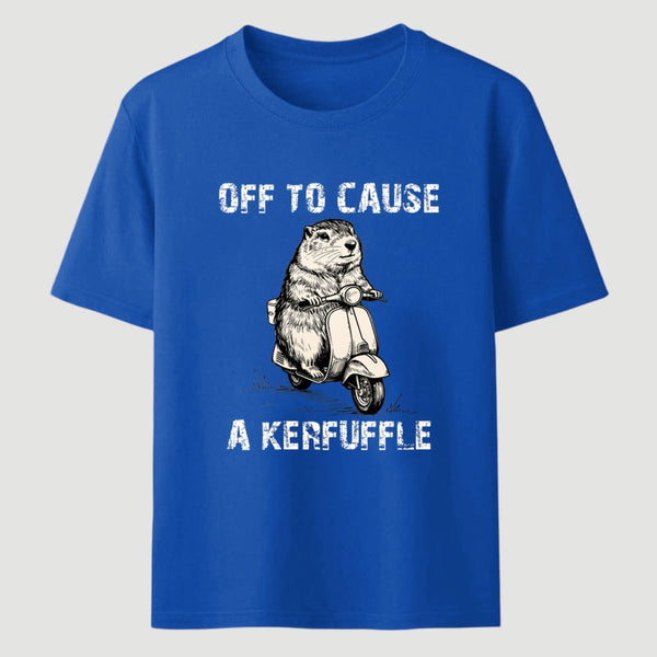 Retro Animal Scooter Mischief Graphic T-Shirt