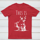 This Is Bull On Toilet Pure Cotton Short Sleeve T-Shirt