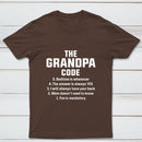 The Grandpa Code Fun Mandatory Yes Always Pure Cotton Short Sleeve T-Shirt