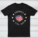 America 250Th Anniversary Patriotic Usa Flag Graphic T-Shirt