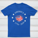 America 250Th Anniversary Patriotic Usa Flag Graphic T-Shirt