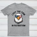 Put The Tism In Patriotism Athletic Eagle T-Shirt