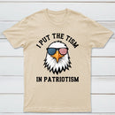 Put The Tism In Patriotism Athletic Eagle T-Shirt