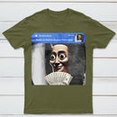 There is movement at your front door Tung Tung Tung Sahur meme cotton T-shirt