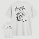 Vintage Dark Streetwear Street Style Star Flame Design T-shirt