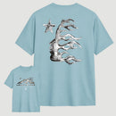 Vintage Dark Streetwear Street Style Star Flame Design T-shirt