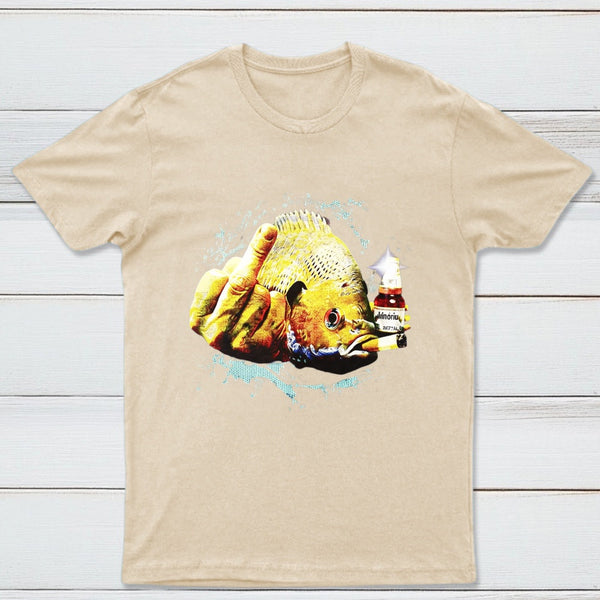 Dope Bluegill Shirt Fish Middle Finger Funny Fishing T-shirt