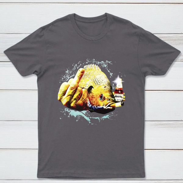 Dope Bluegill Shirt Fish Middle Finger Funny Fishing T-shirt