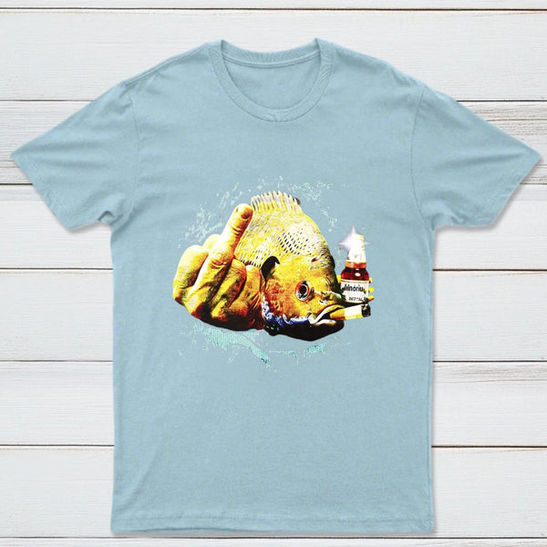 Dope Bluegill Shirt Fish Middle Finger Funny Fishing T-shirt