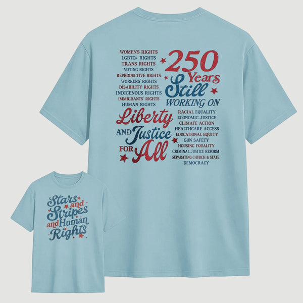 Stars and Stripes and Human Rights T-Shirt