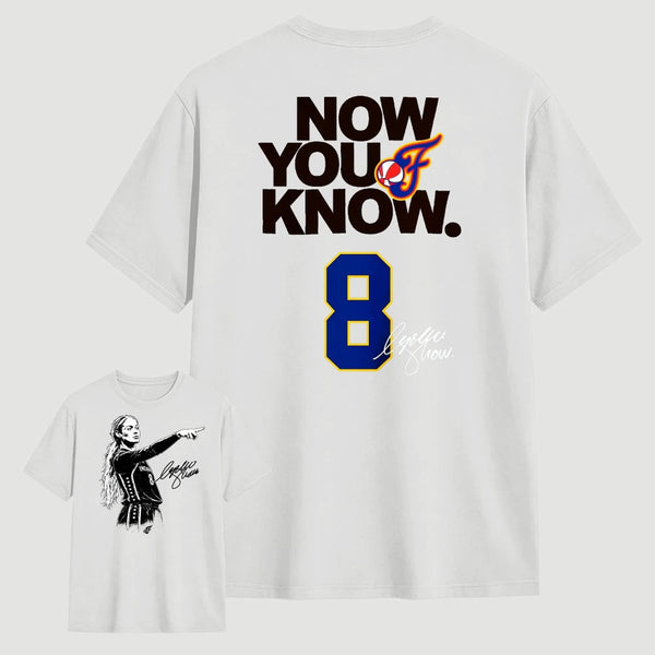 Sophie Cunningham Now You Know Double-Sided Basketball Graphic T-Shirt