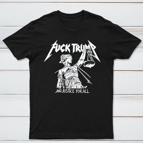 Vintage Protest Graphic and Justice For All T-Shirt