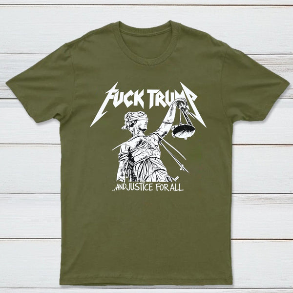 Vintage Protest Graphic and Justice For All T-Shirt