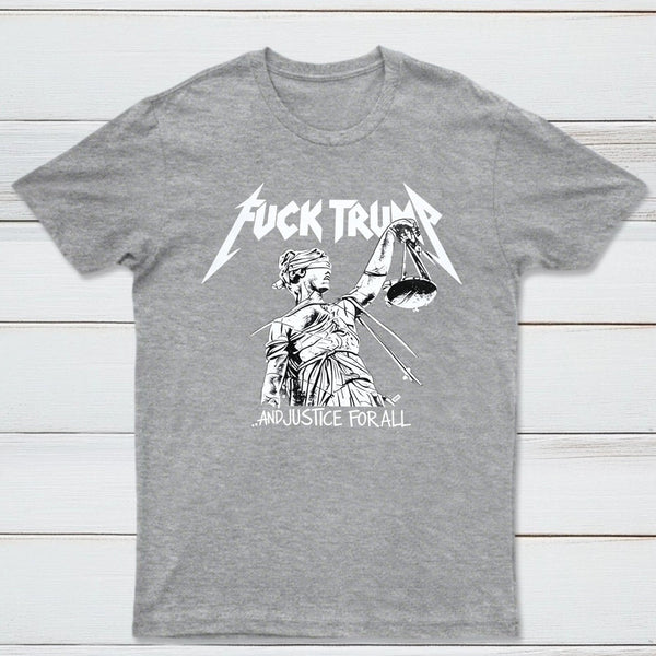 Vintage Protest Graphic and Justice For All T-Shirt