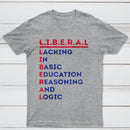 LIBERAL Acrostic Graphic Print Cotton T-Shirt