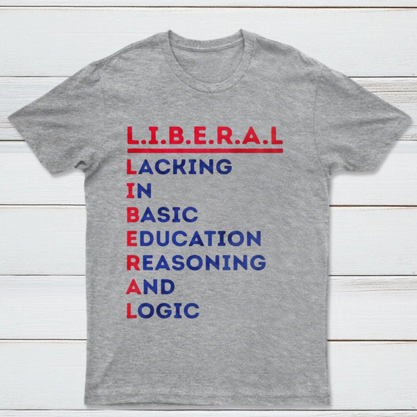 LIBERAL Acrostic Graphic Print Cotton T-Shirt