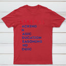 LIBERAL Acrostic Graphic Print Cotton T-Shirt