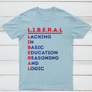 LIBERAL Acrostic Graphic Print Cotton T-Shirt