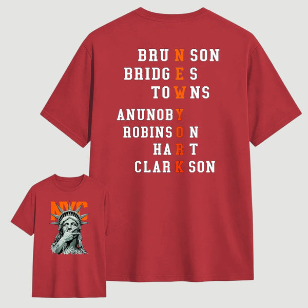 NewYork 2 Side Basketball Fans T-Shirt
