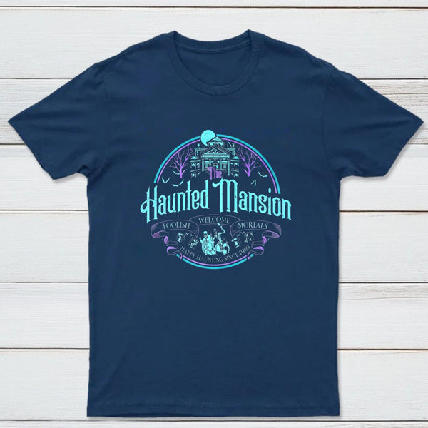 Haunted Mansion Gothic Horror House Ghosts Halloween Unisex T-Shirt