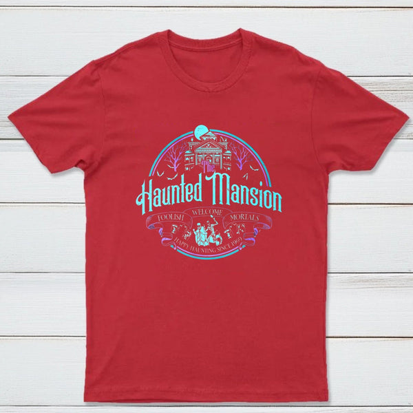 Haunted Mansion Gothic Horror House Ghosts Halloween Unisex T-Shirt