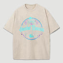 Haunted Mansion Gothic Horror House Ghosts Halloween Washed T-Shirt