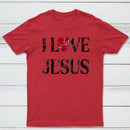 Vintage I Love Jesus Print T-Shirt