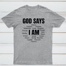Christian Shirt Women God Says I Am Graphic T-Shirt
