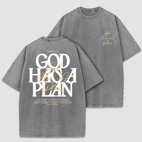 Vintage God Has A Plan Double-Sided T-Shirt