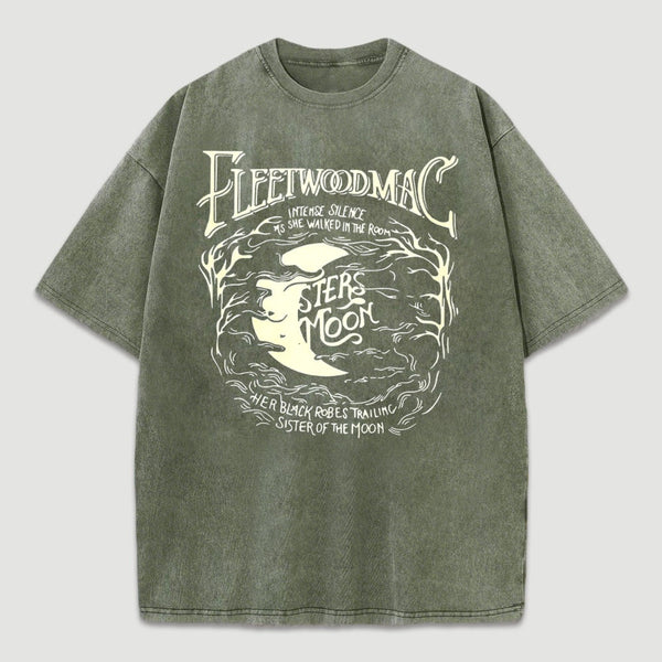 Vintage Moon Pattern T-Shirt