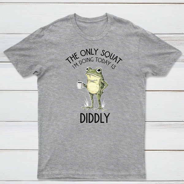 Funny Frog Graphic Diddly Squat T-Shirt