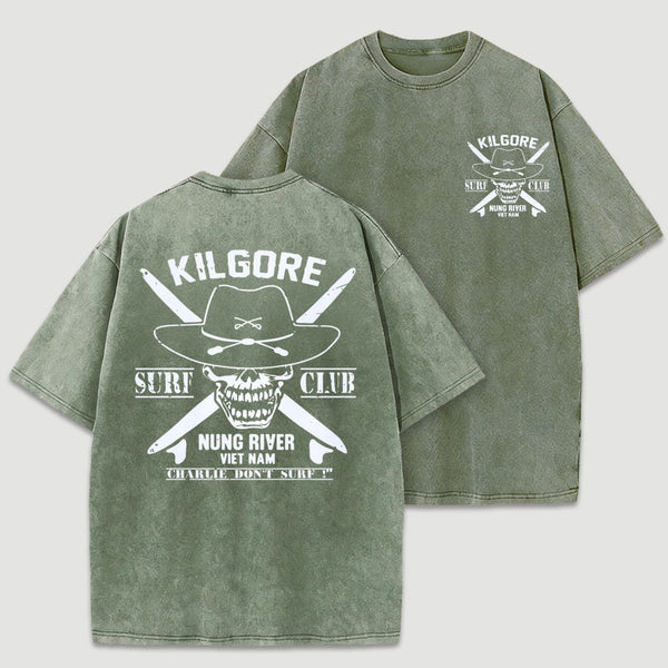 Kilgore Surf Club Nung River Vietnam Washed T-Shirt