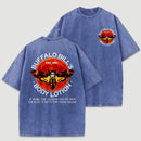 Horror Movie Print Unisex Halloween Retro Washed T-Shirt