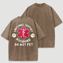 Emotional Support Husband Washed T-Shirt
