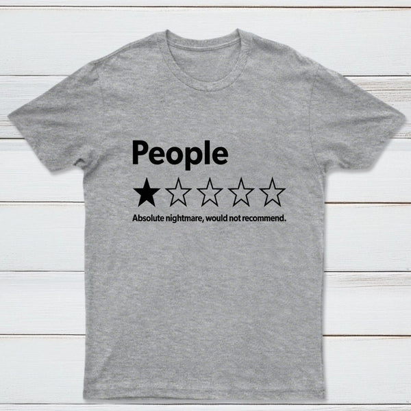Funny 1-Star Review Graphic T-Shirt